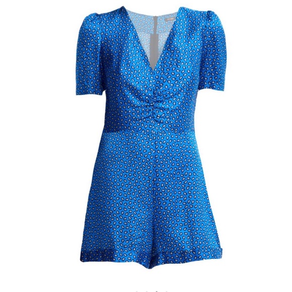 Maje - blue Ilona Playsuit / romper NWT - Picture 2 of 8